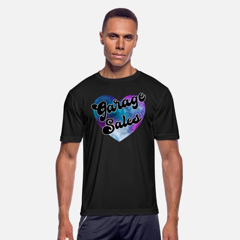 Garage Sales purple blue watercolor heart