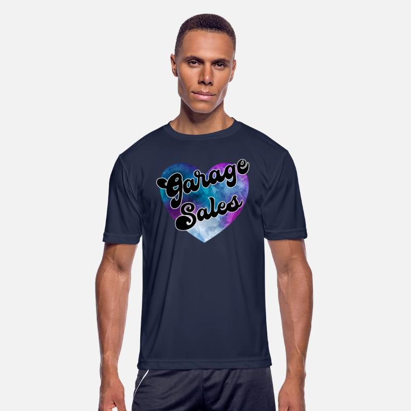 Garage Sales purple blue watercolor heart