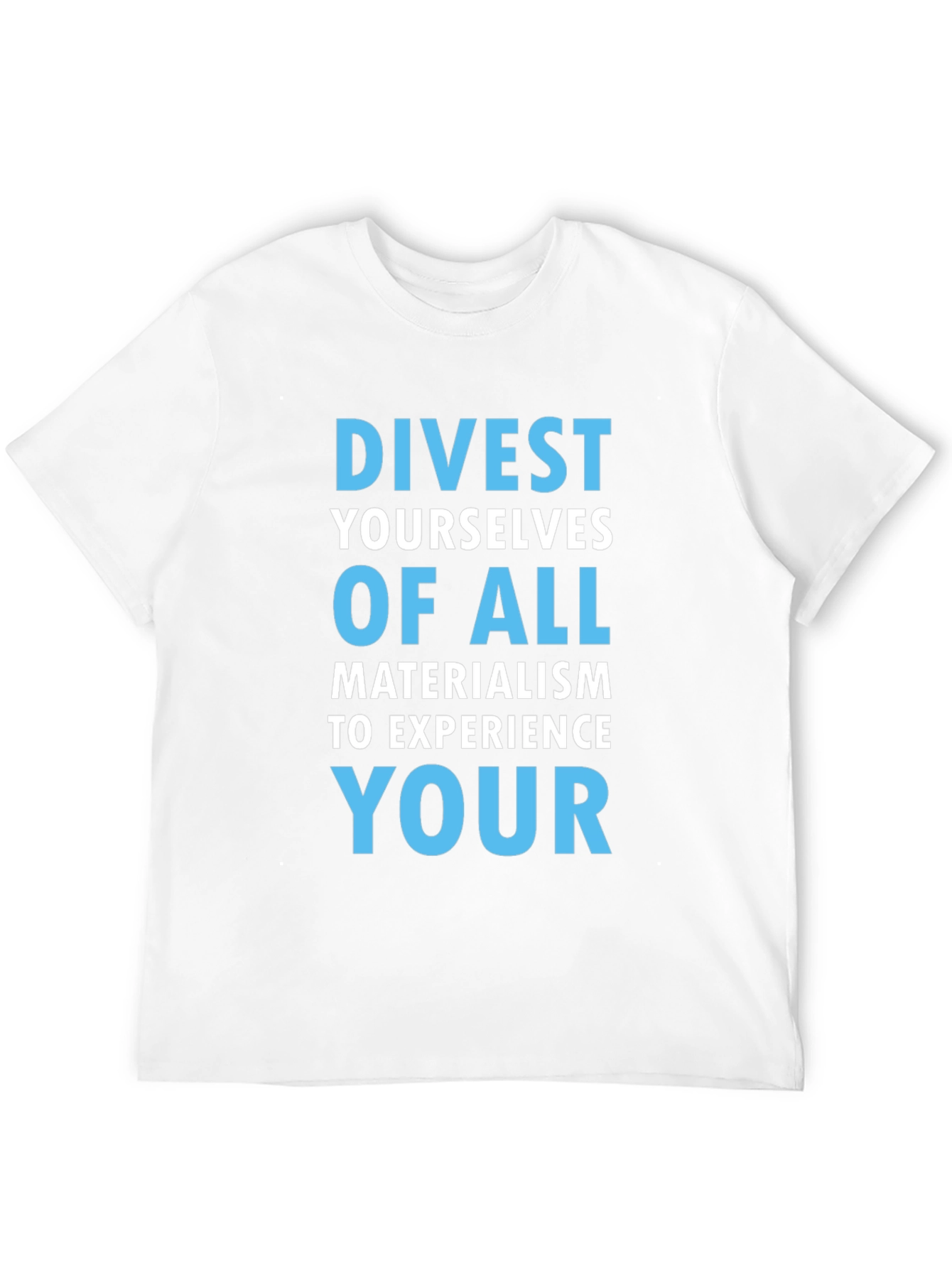 Divest Materialism T-Shirt - Black