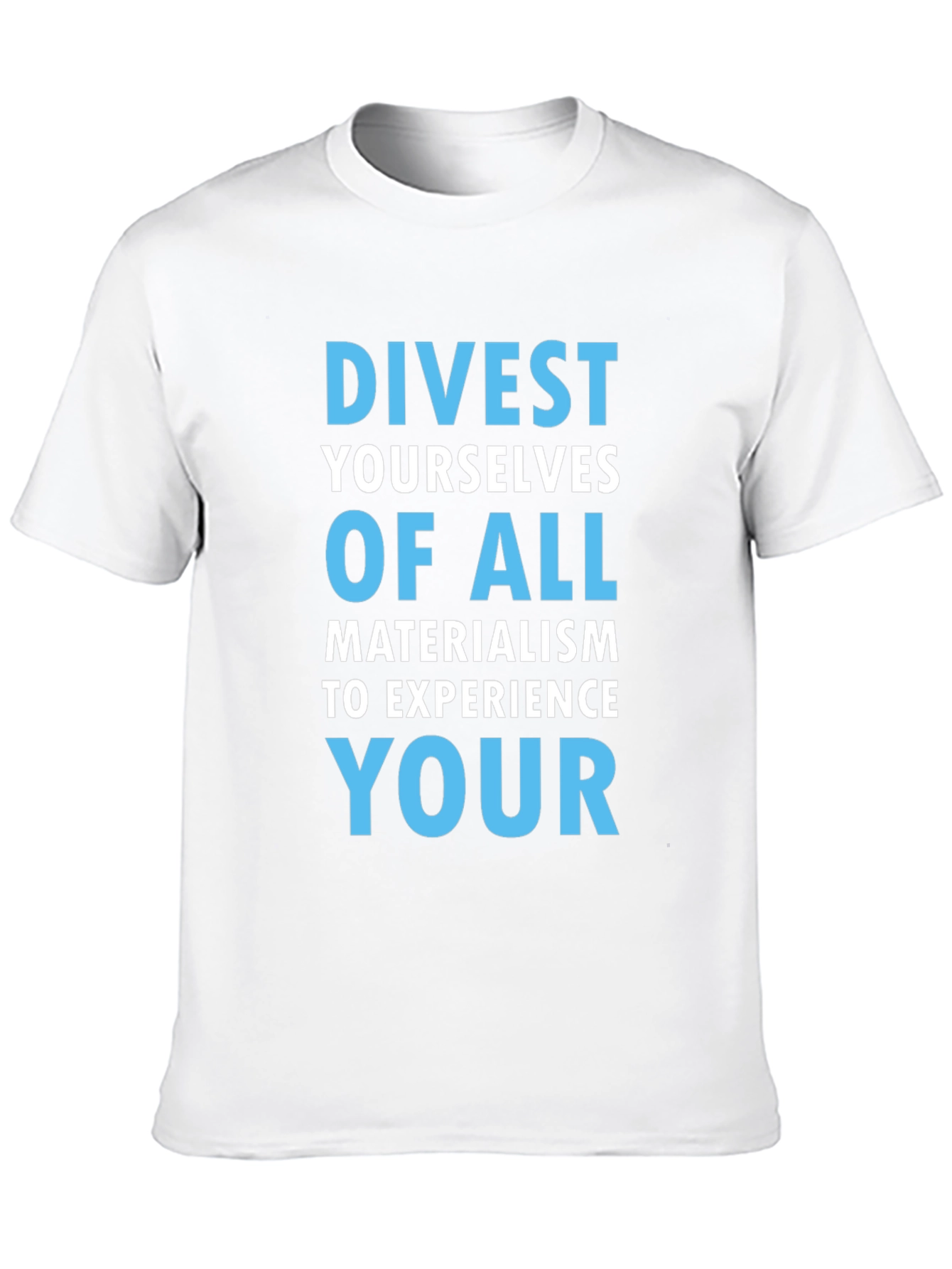 Divest Materialism T-Shirt - Black