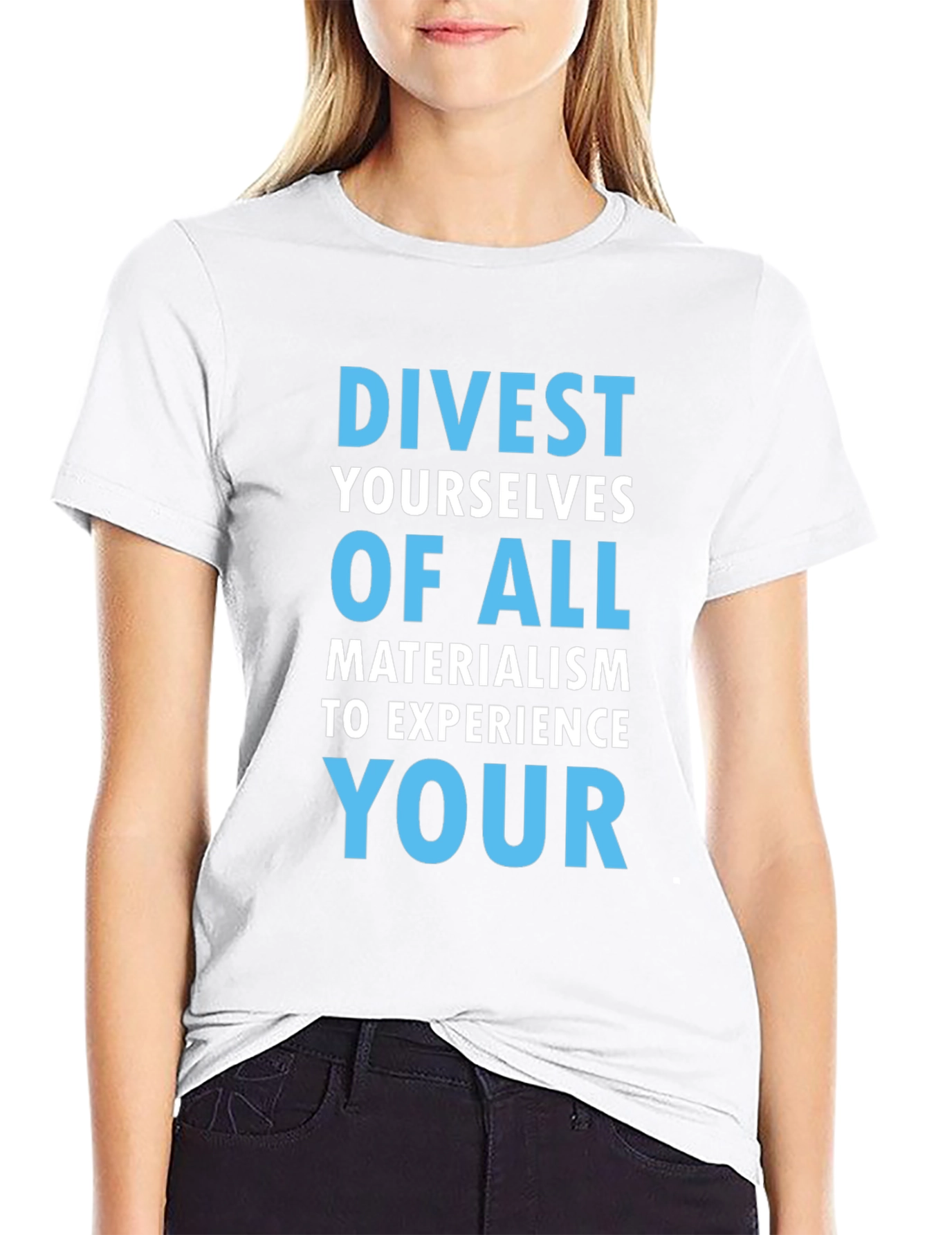 Divest Materialism T-Shirt - Black