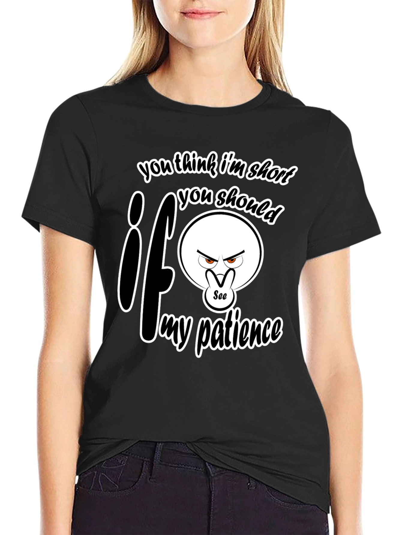 Funny Short Patience Graphic T-Shirt