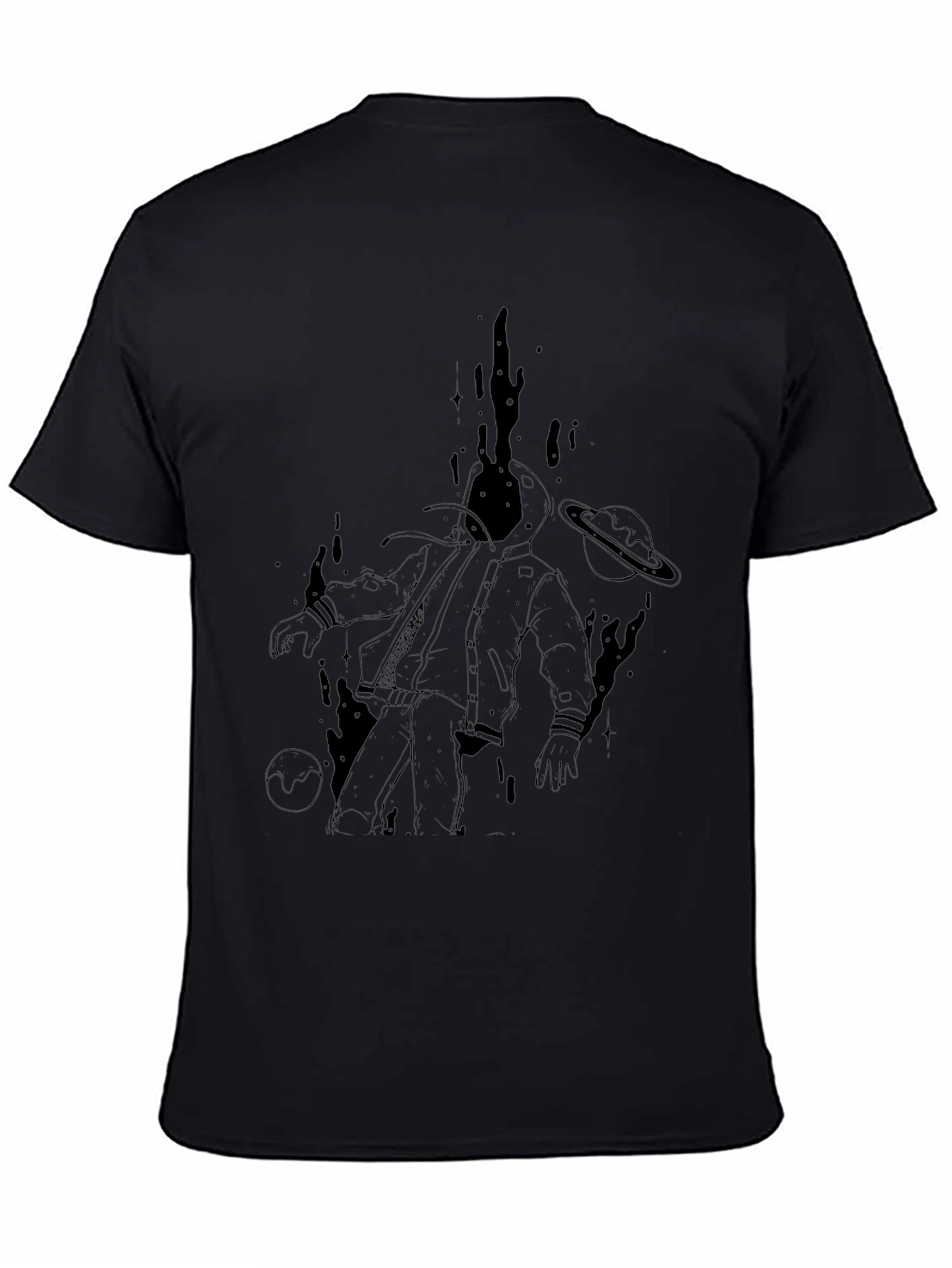 Astronaut Graphic Black T-Shirt