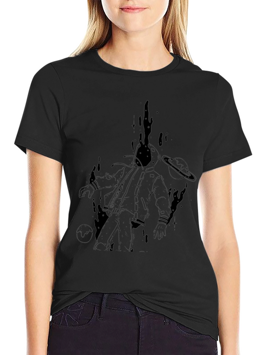 Astronaut Graphic Black T-Shirt
