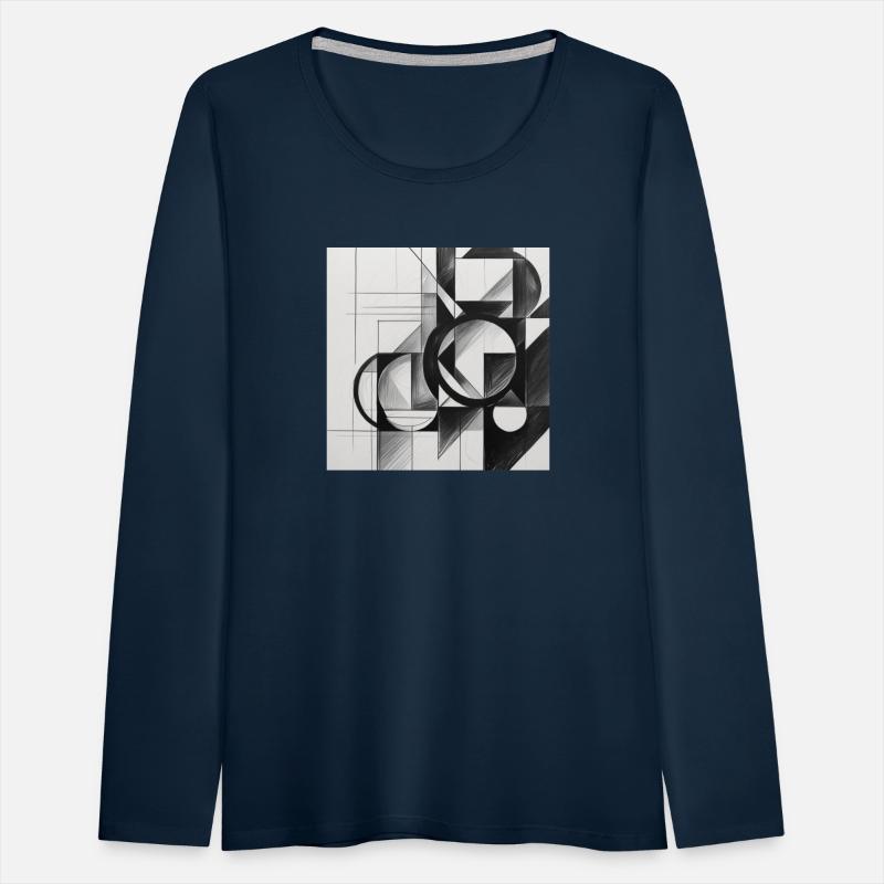 Geometric Black and White Abstract Art