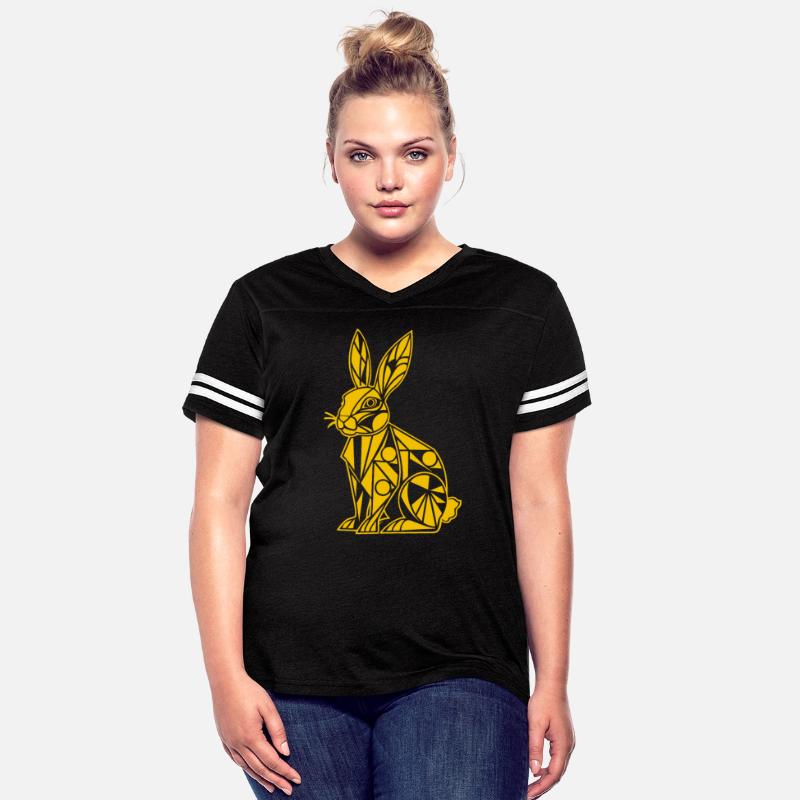 Geometric Farm Animal Graphic: Rabbit Art