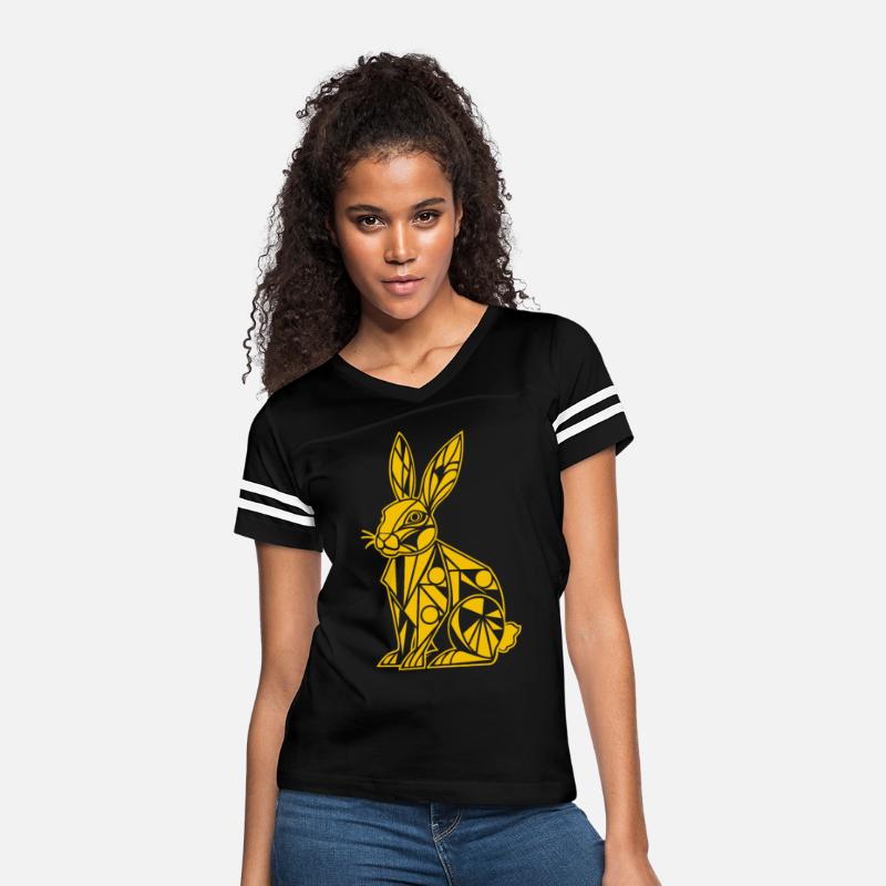 Geometric Farm Animal Graphic: Rabbit Art