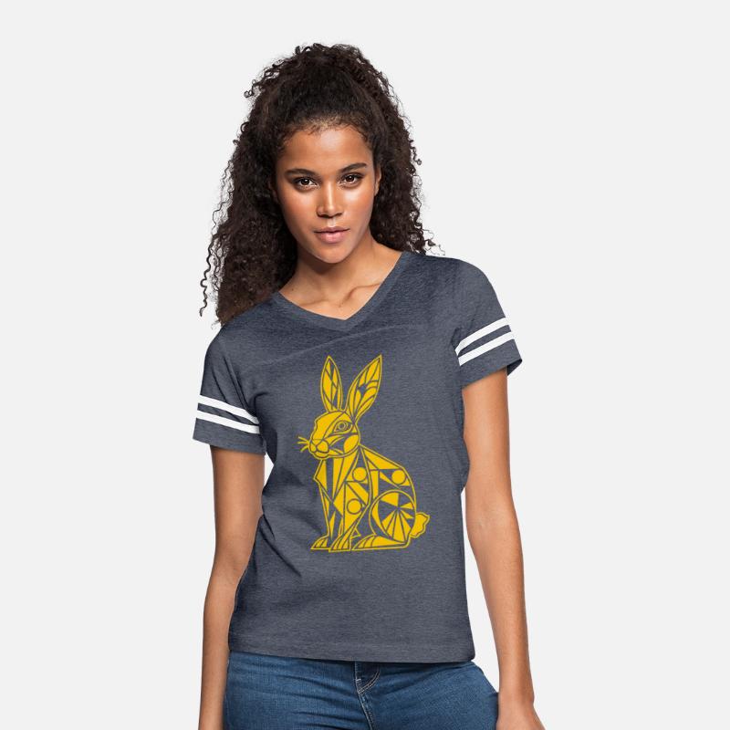 Geometric Farm Animal Graphic: Rabbit Art