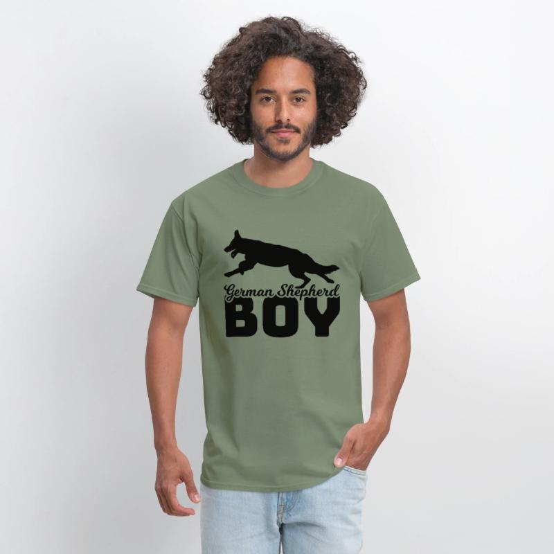 German Shepherd Boy
