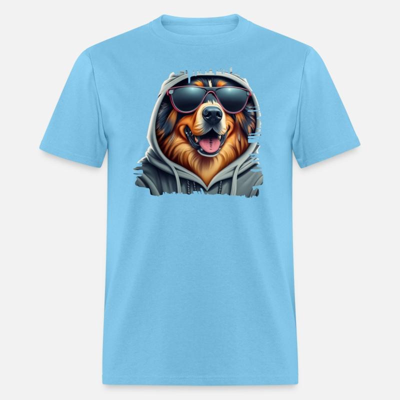German Shepherd Dog Wearing A Hoodie With galsses