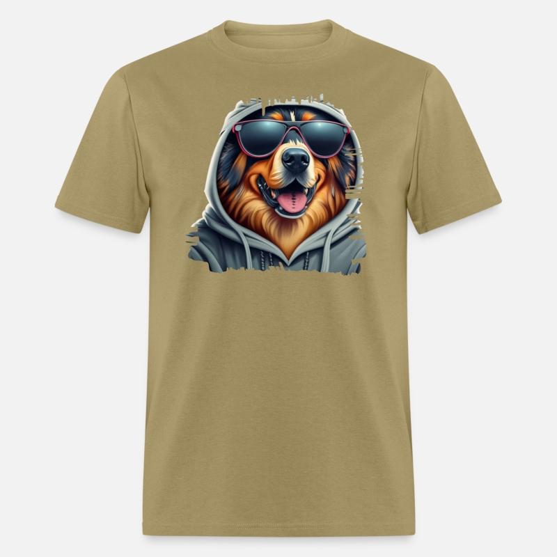 German Shepherd Dog Wearing A Hoodie With galsses