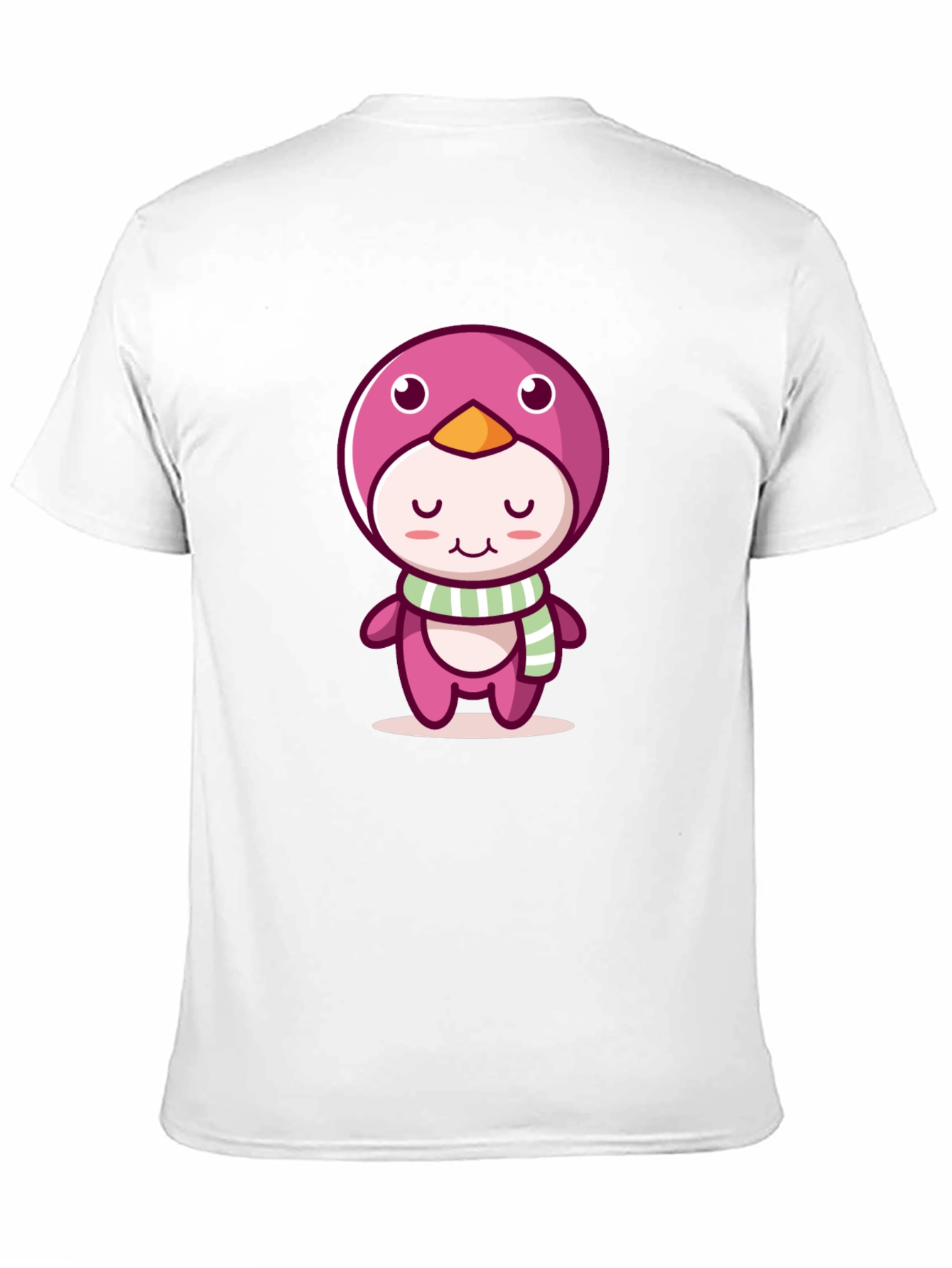 Cute Cartoon Penguin Black T-Shirt