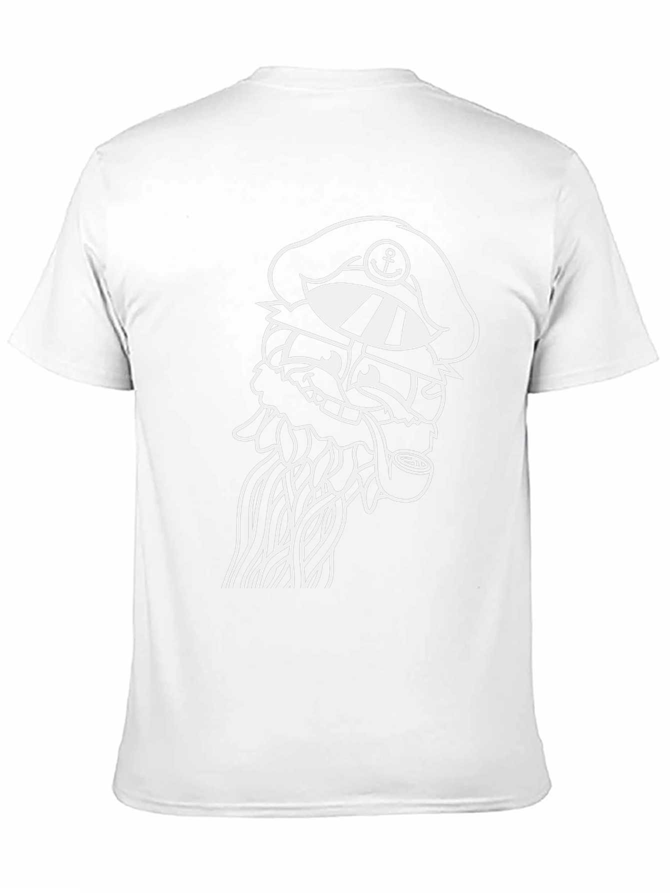 Nautical Octopus Graphic Tee - Black Cotton T-Shirt