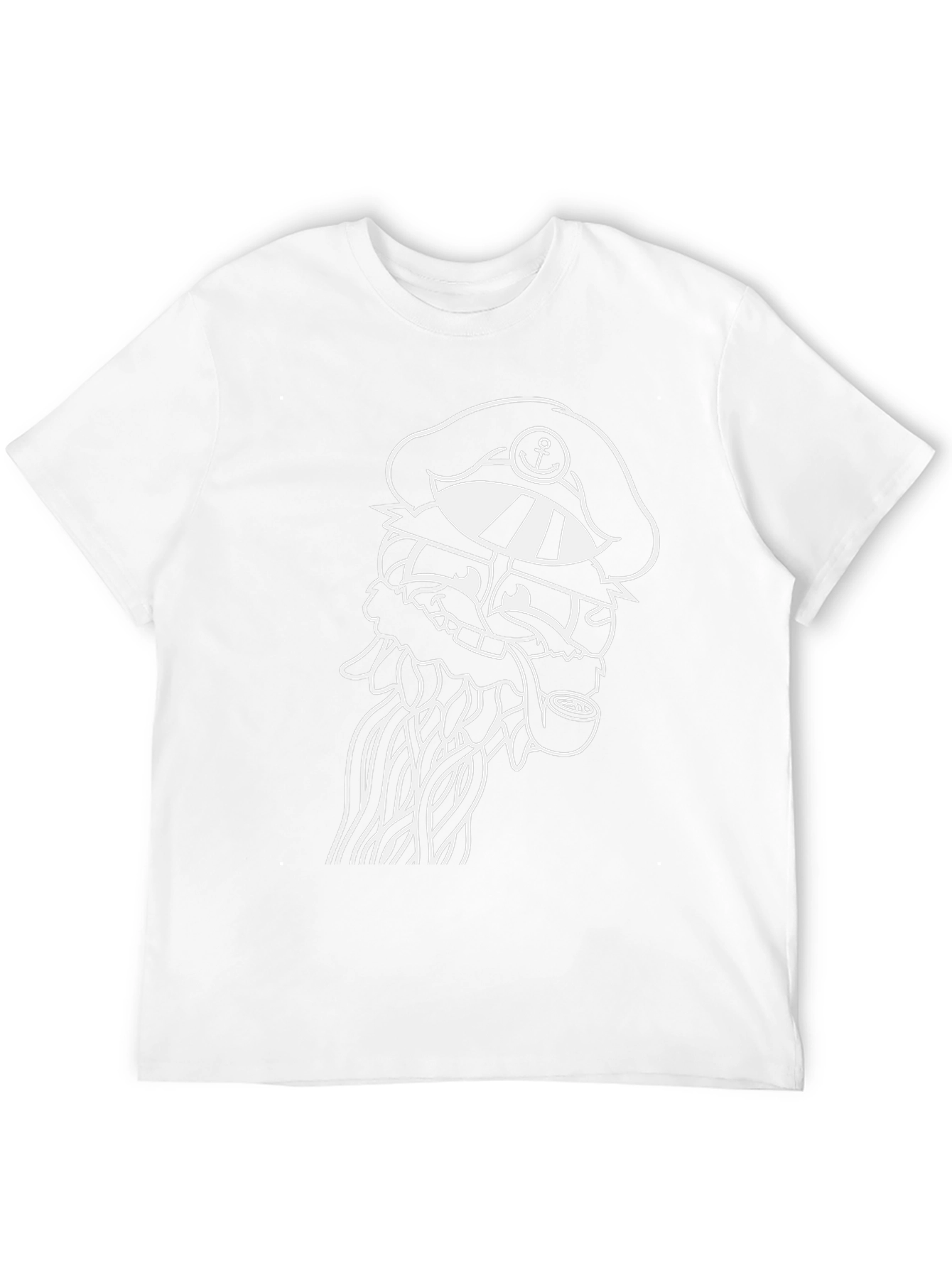 Nautical Octopus Graphic Tee - Black Cotton T-Shirt