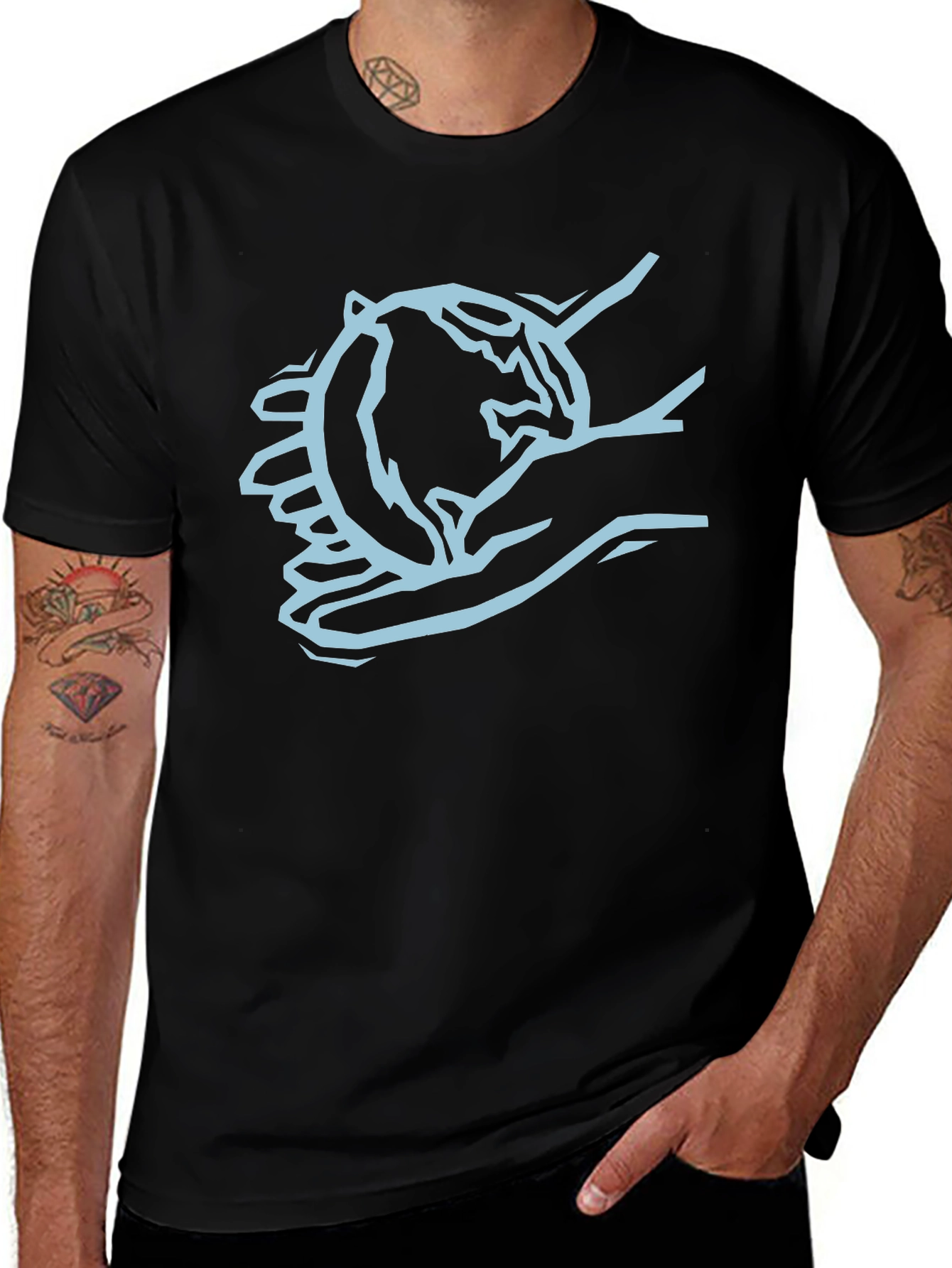 Earth In Hands Graphic Tee - Protect Our Planet