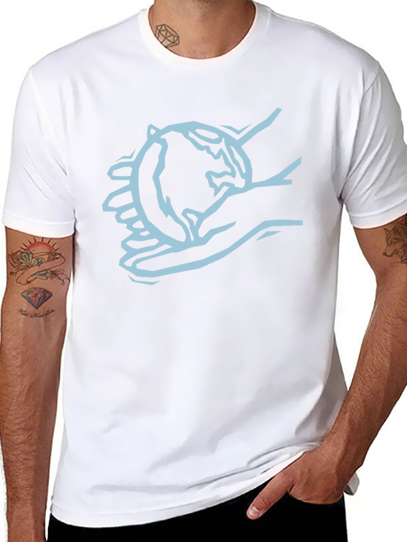 Earth In Hands Graphic Tee - Protect Our Planet