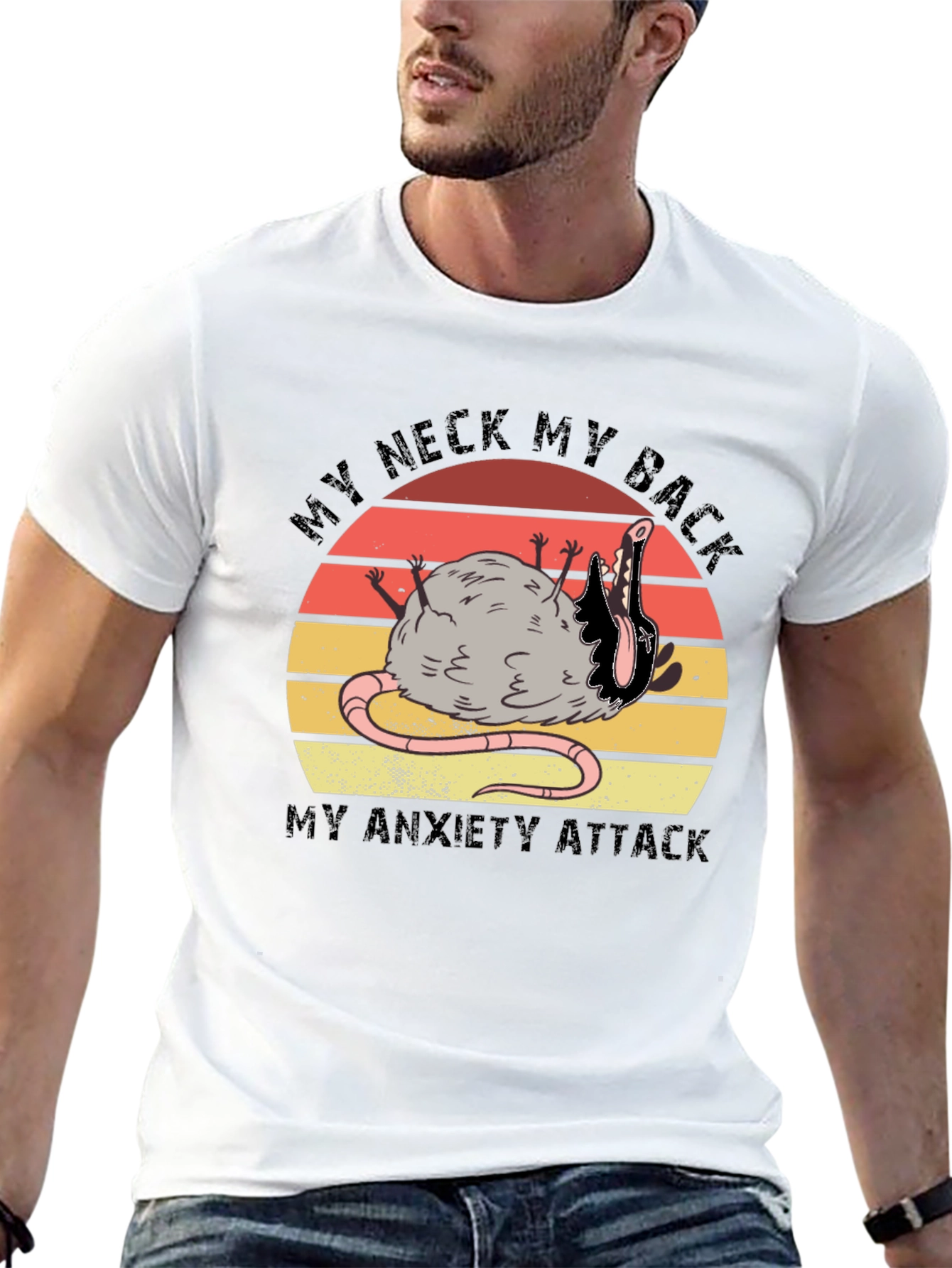 My Neck My Back My Anxiety Attack Graphic T-Shirt