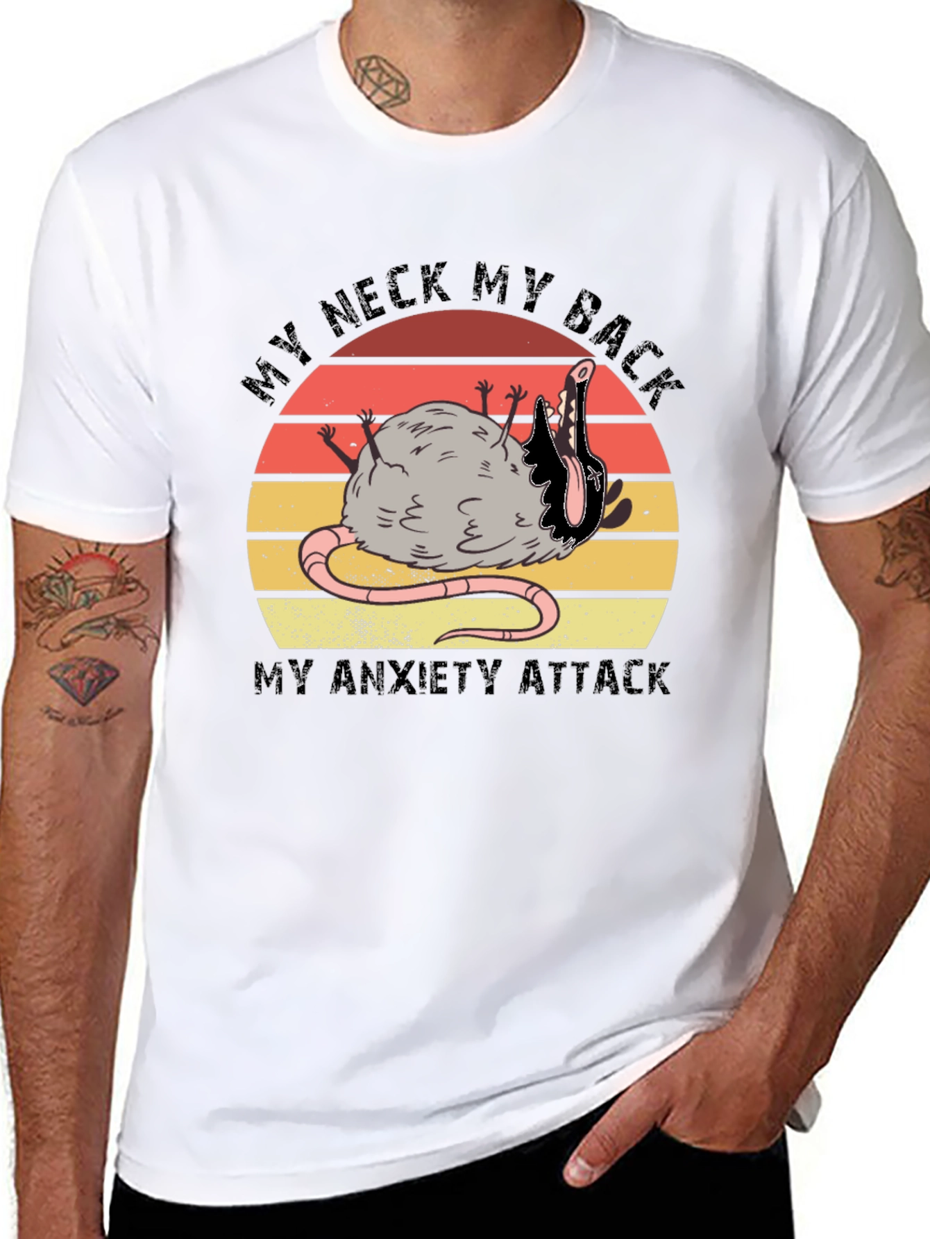 My Neck My Back My Anxiety Attack Graphic T-Shirt