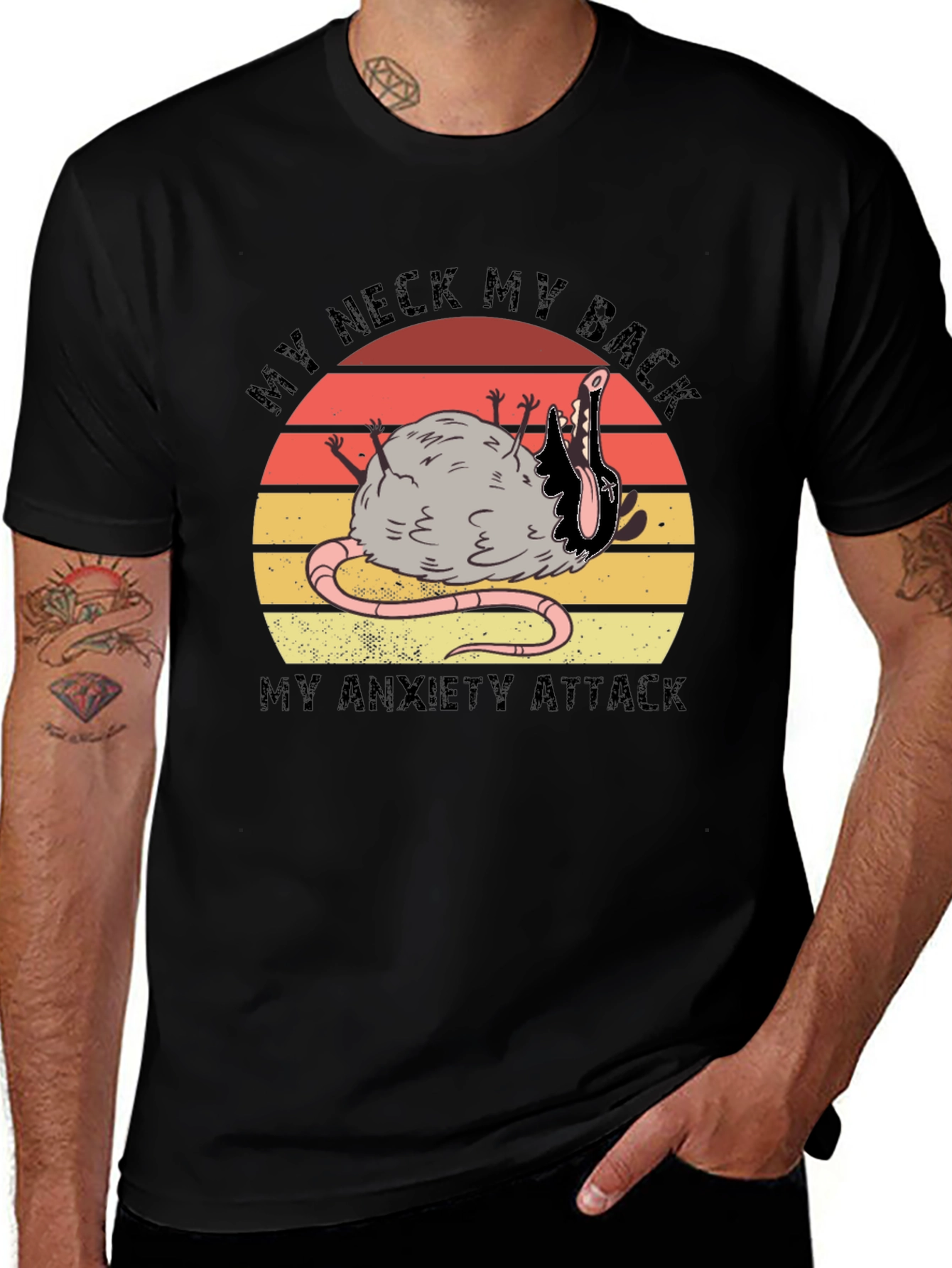 My Neck My Back My Anxiety Attack Graphic T-Shirt
