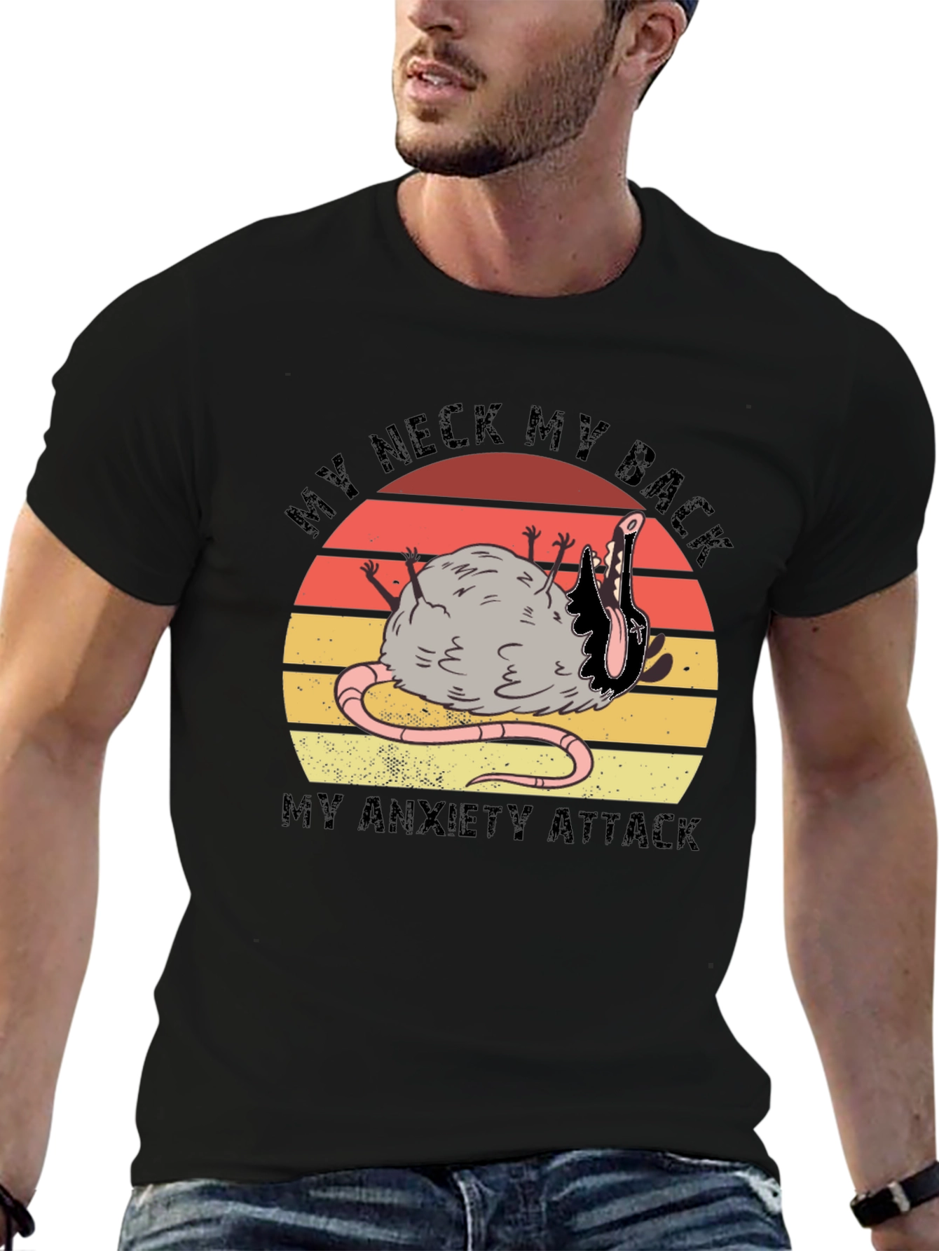 My Neck My Back My Anxiety Attack Graphic T-Shirt