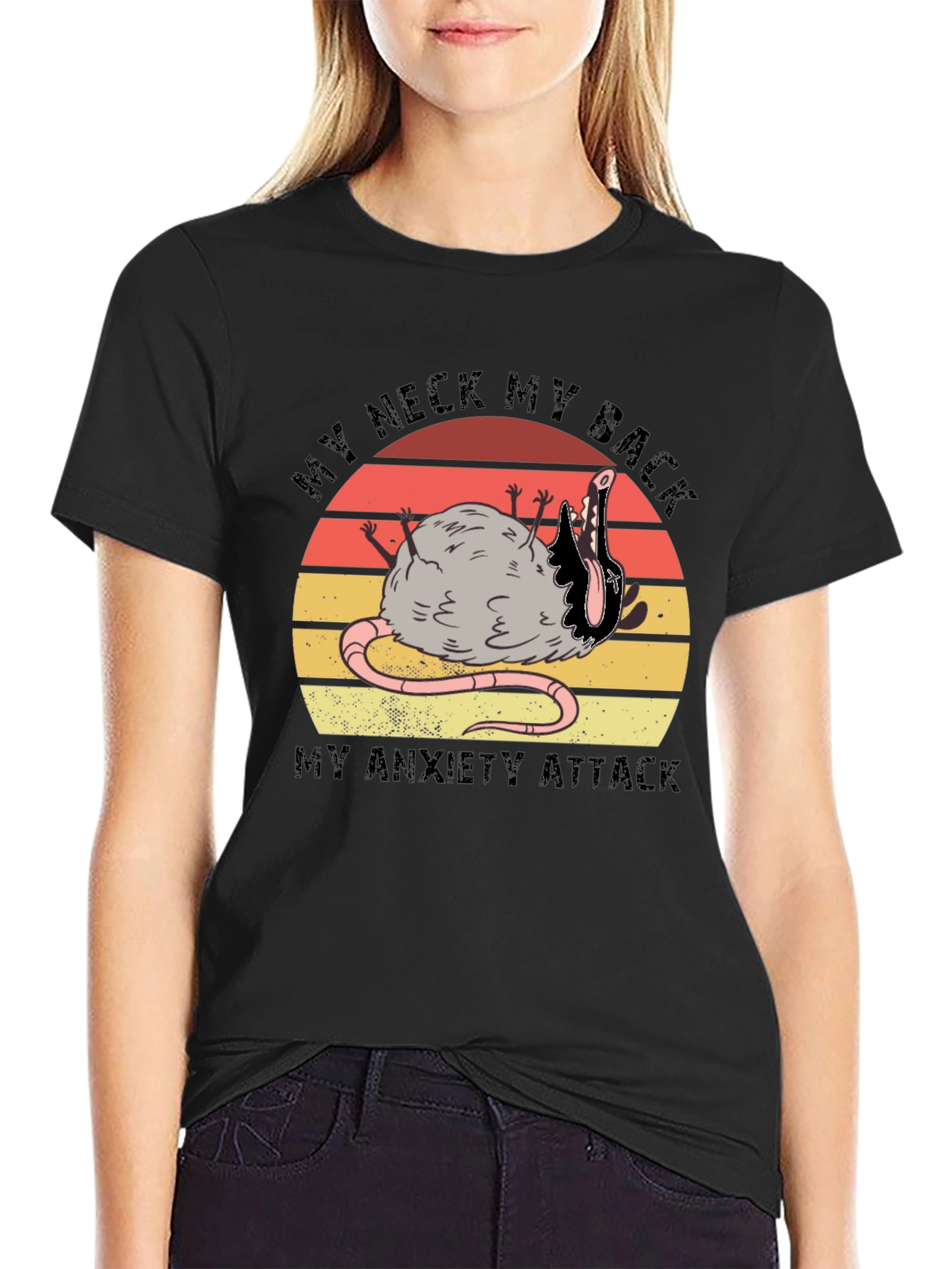 My Neck My Back My Anxiety Attack Graphic T-Shirt