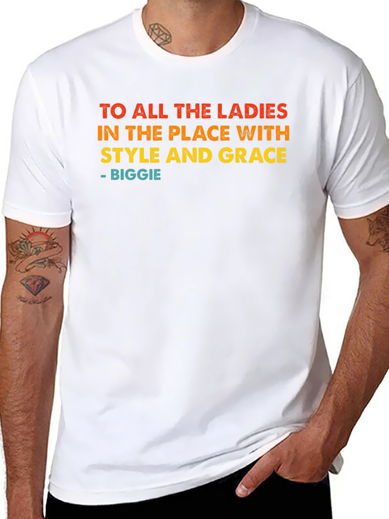 Biggie Smalls Ladies Style and Grace Graphic Tee