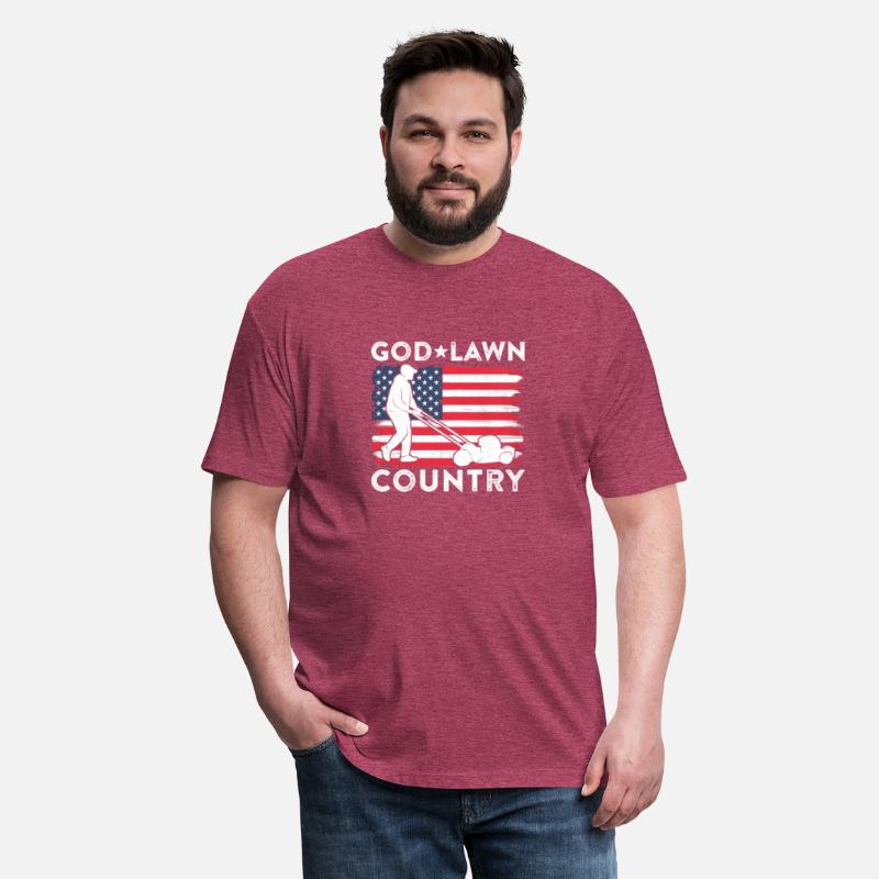 God Lawn Country American Flag Lawn Mowing Dad