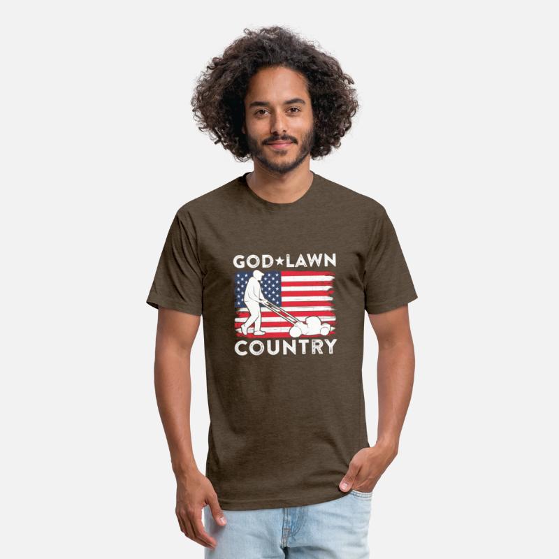 God Lawn Country American Flag Lawn Mowing Dad