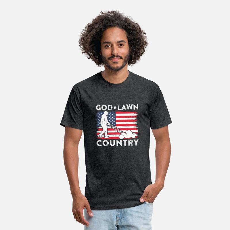 God Lawn Country American Flag Lawn Mowing Dad