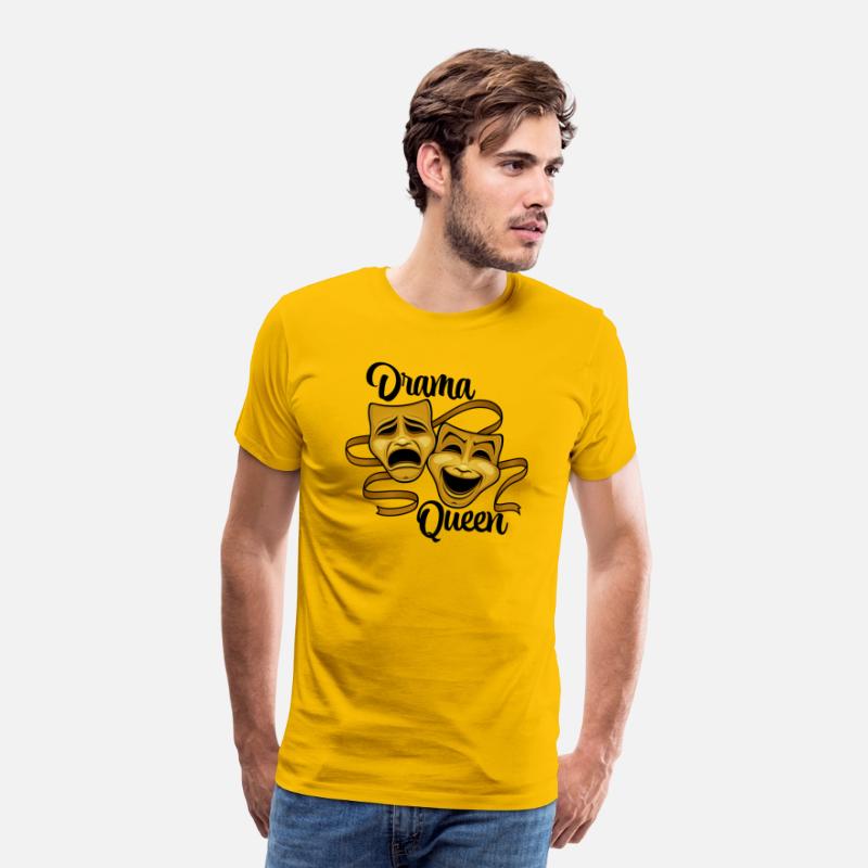 Gold Comedy And Tragedy Theater Masks Drama Queen