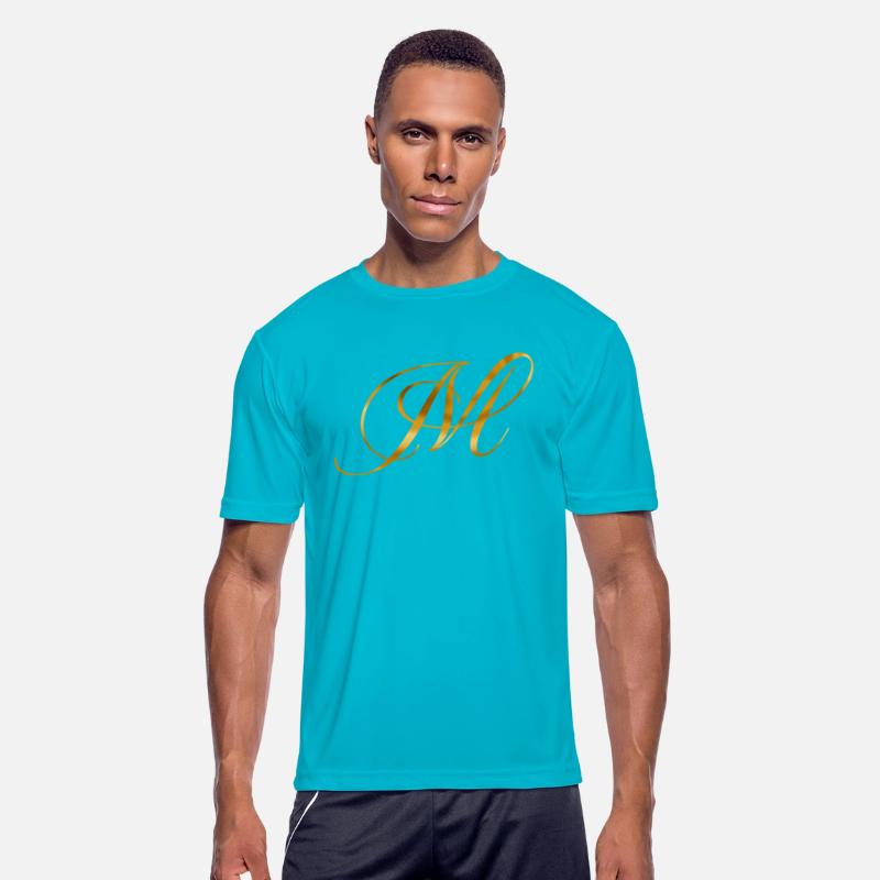 Golden letter M in vintage design