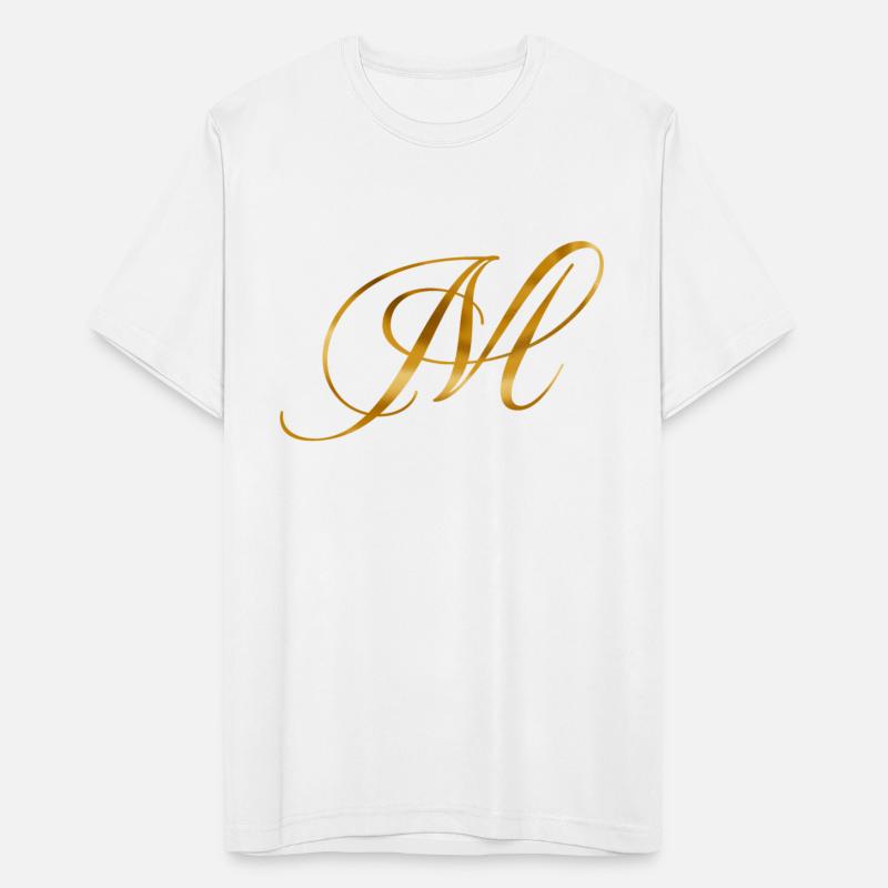Golden letter M in vintage design