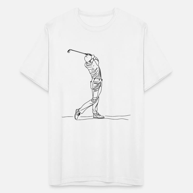 Golfer One Line Drawing