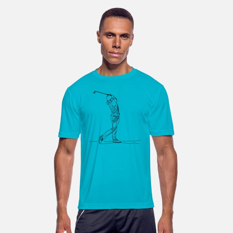 Golfer One Line Drawing