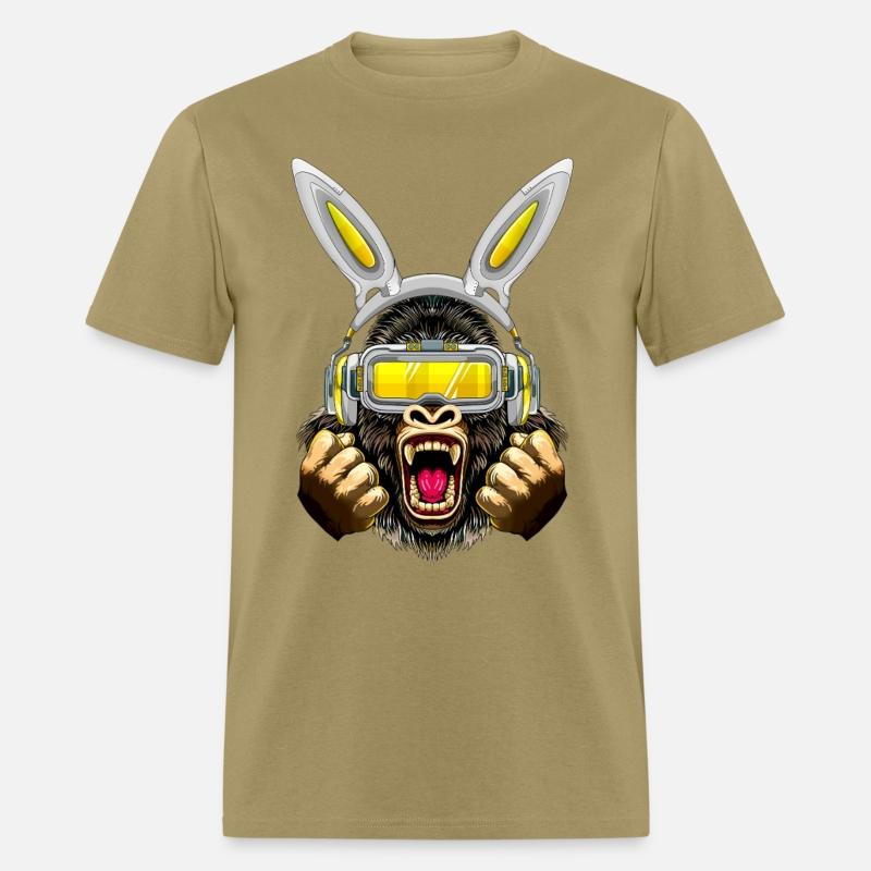 Gorilla With Bunny Ears And VR Glasses Easter Day