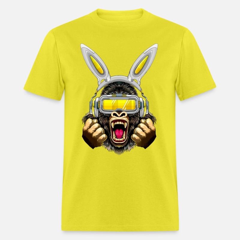 Gorilla With Bunny Ears And VR Glasses Easter Day