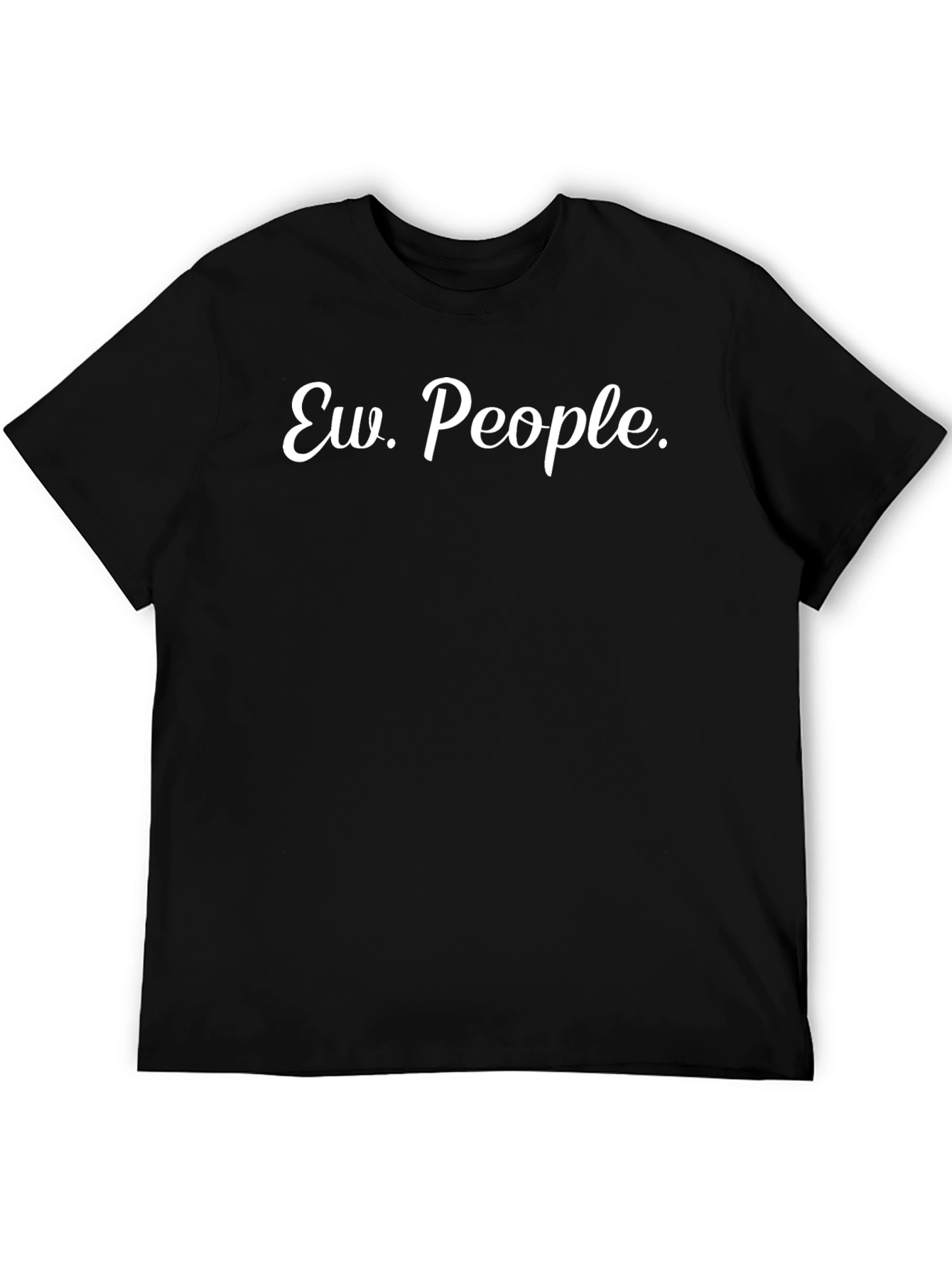 Ew People Black Graphic Tee - Novelty T-Shirt