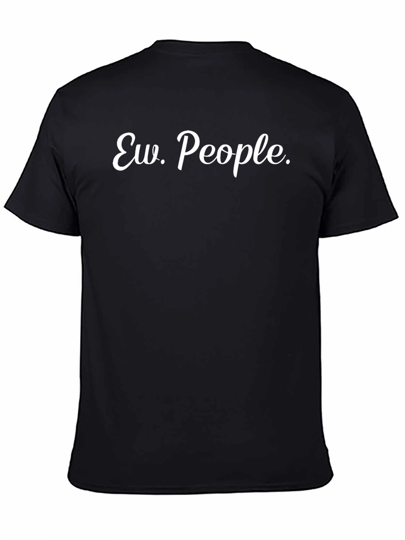 Ew People Black Graphic Tee - Novelty T-Shirt