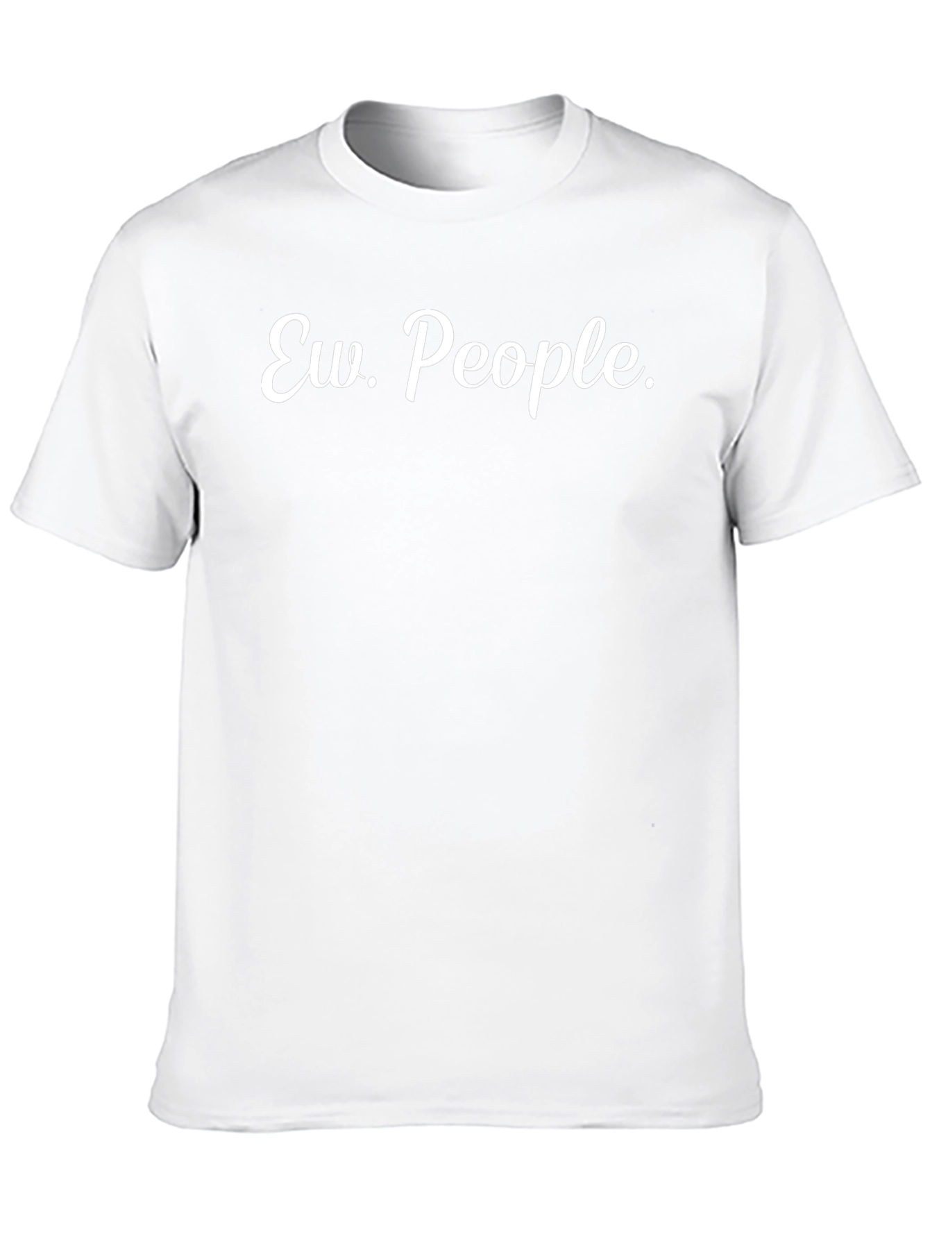 Ew People Black Graphic Tee - Novelty T-Shirt