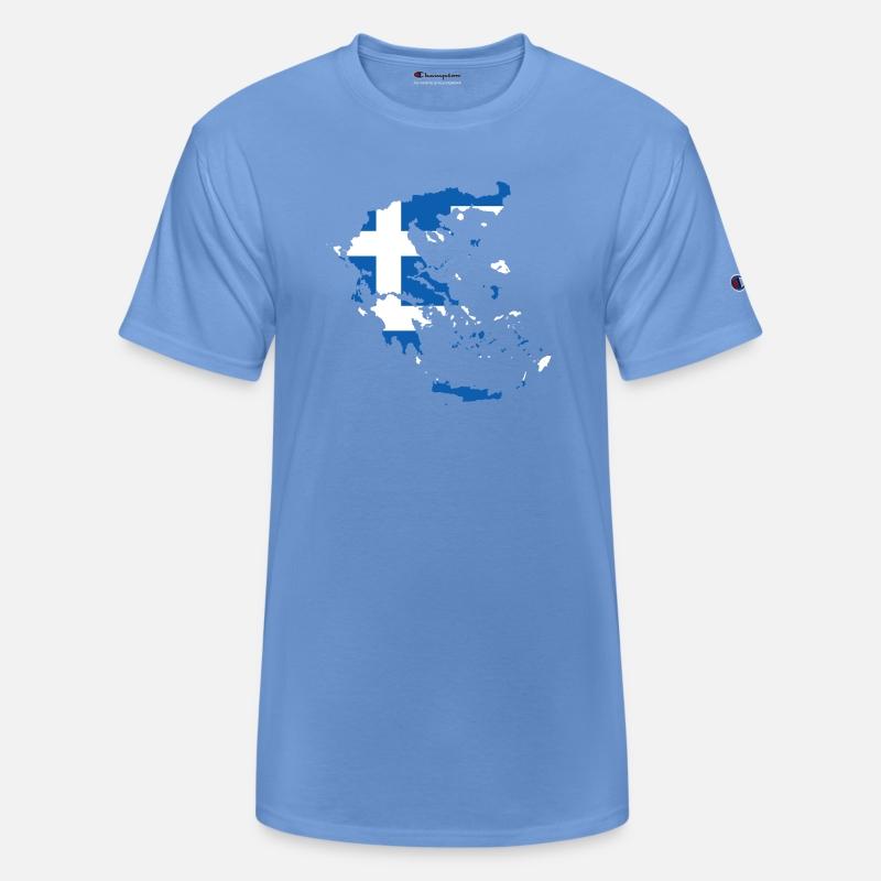 Greece Map Flag