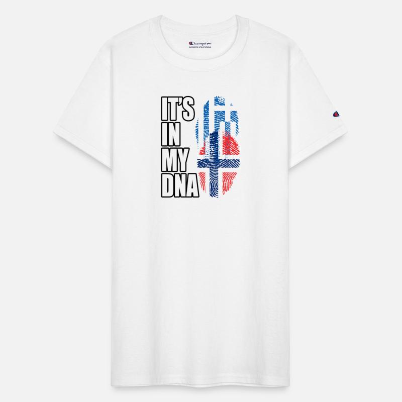 Greek And Norwegian Mix Heritage DNA Flag