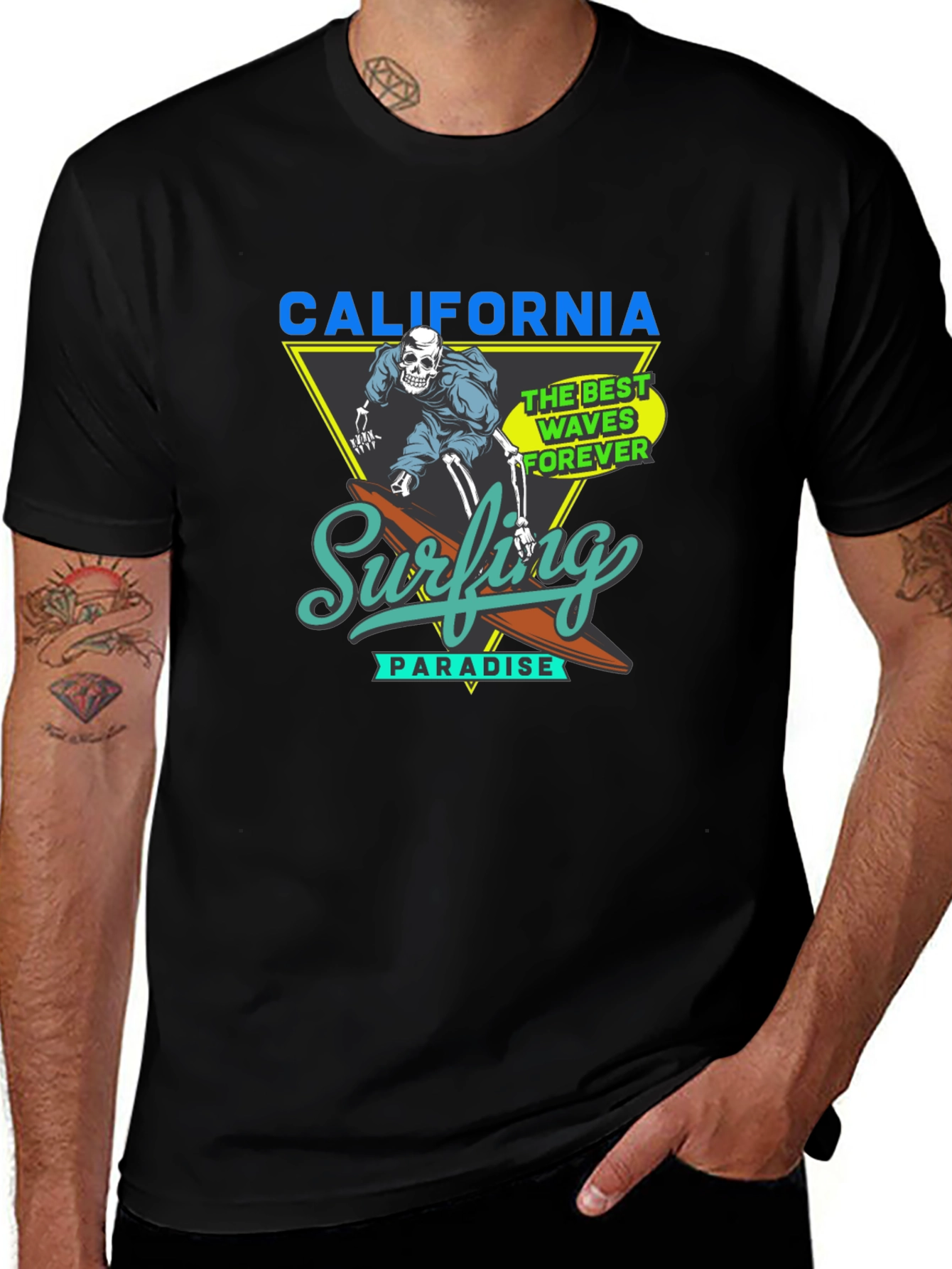 California Surfing Paradise Graphic Tee
