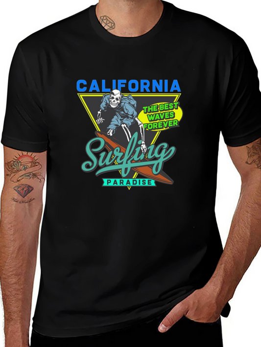 California Surfing Paradise Graphic Tee