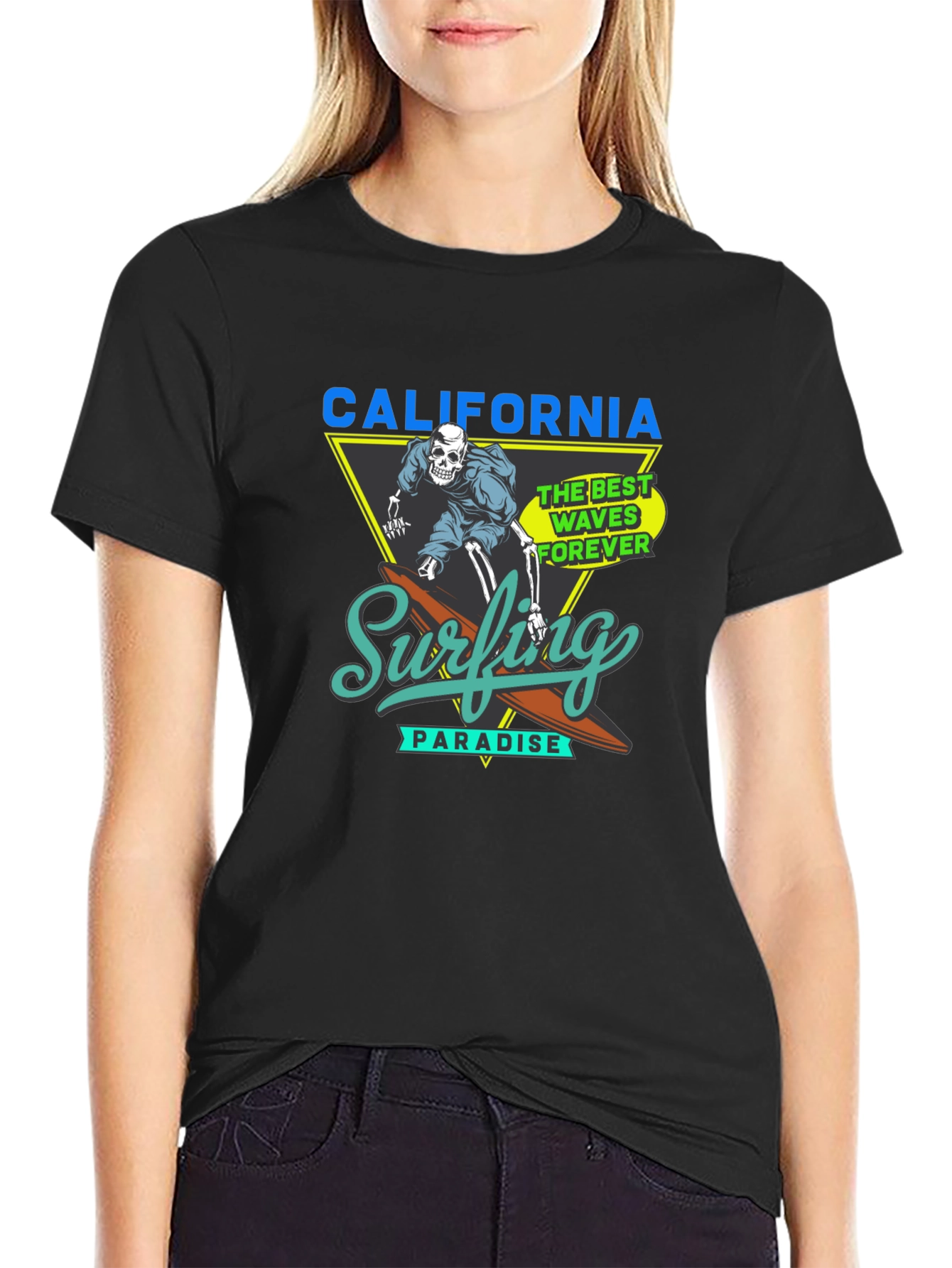 California Surfing Paradise Graphic Tee