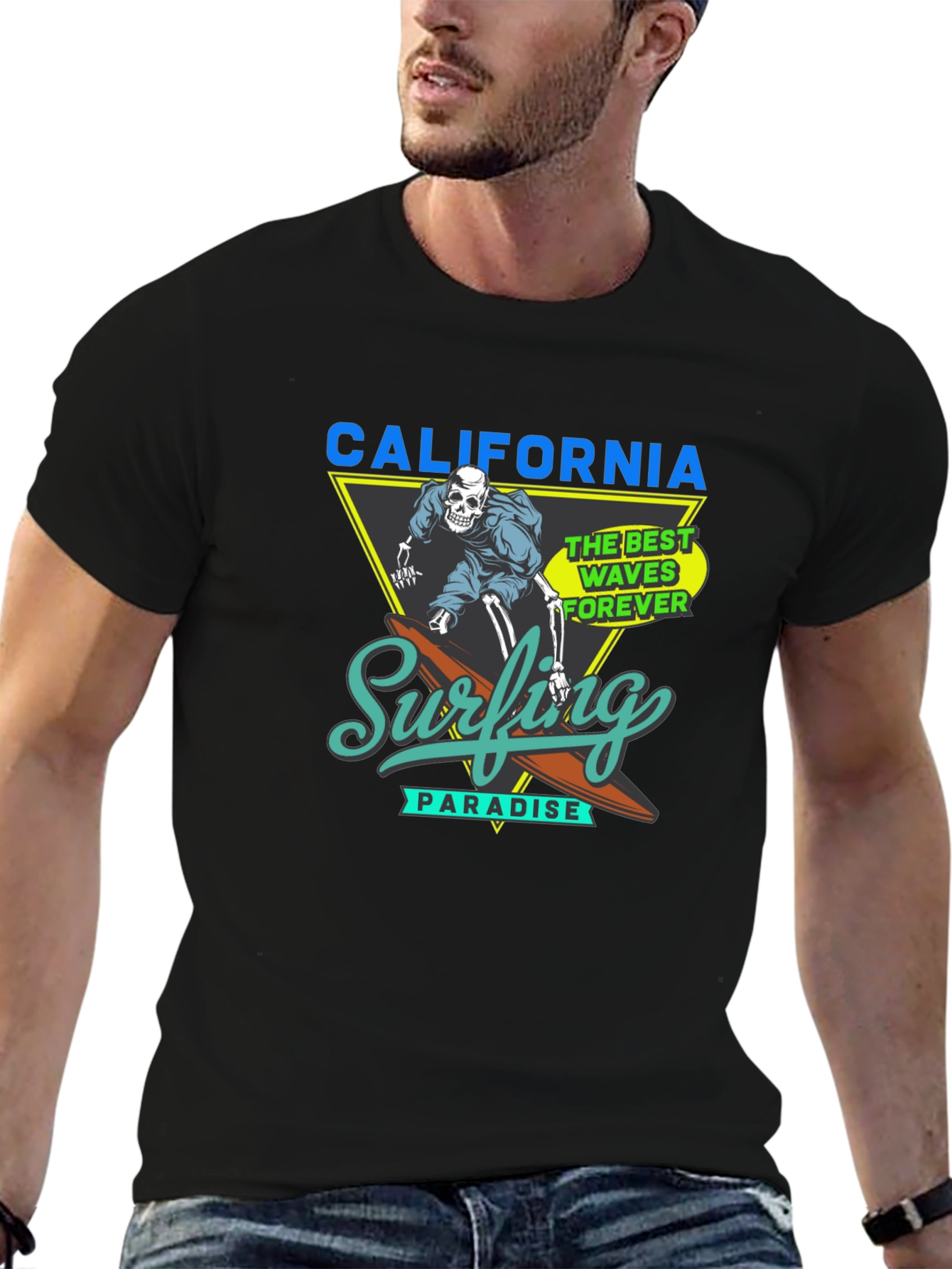 California Surfing Paradise Graphic Tee