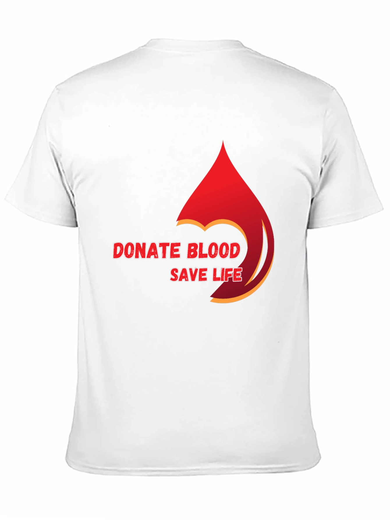 Donate Blood Save Life Black Graphic Tee