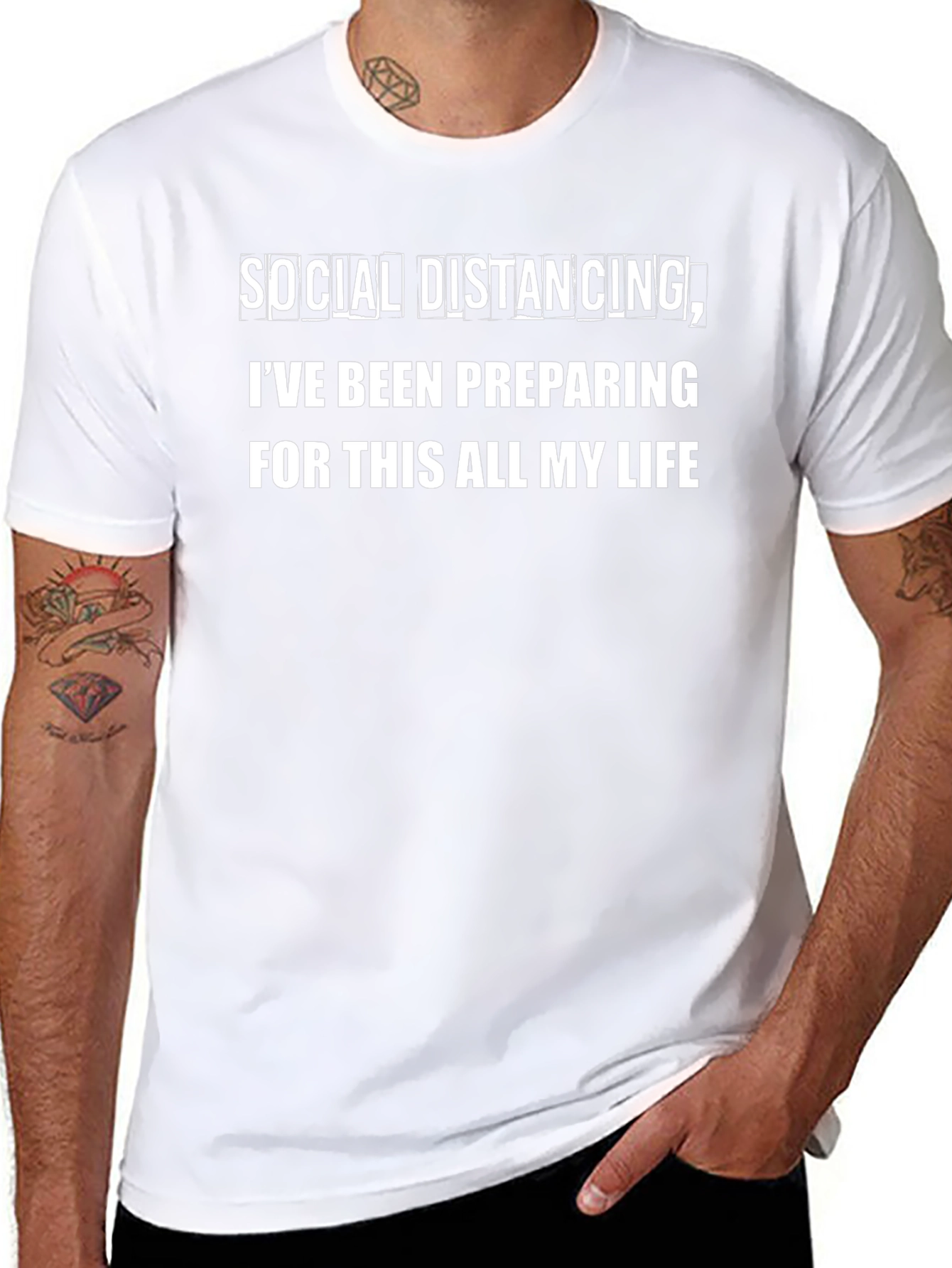 Social Distancing Humor T-Shirt