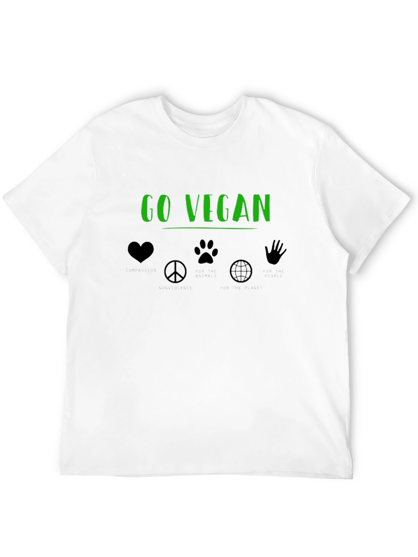 Go Vegan Graphic Tee - Black