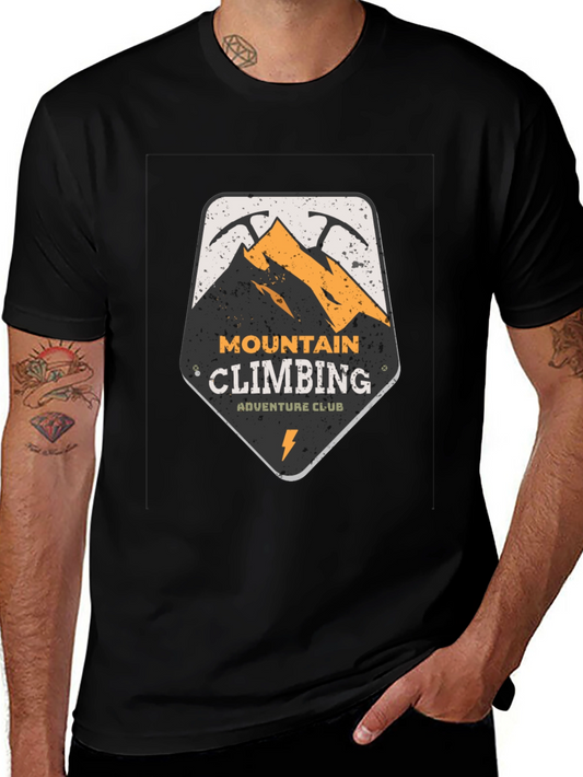 Mountain Climbing Adventure Club Graphic T-Shirt