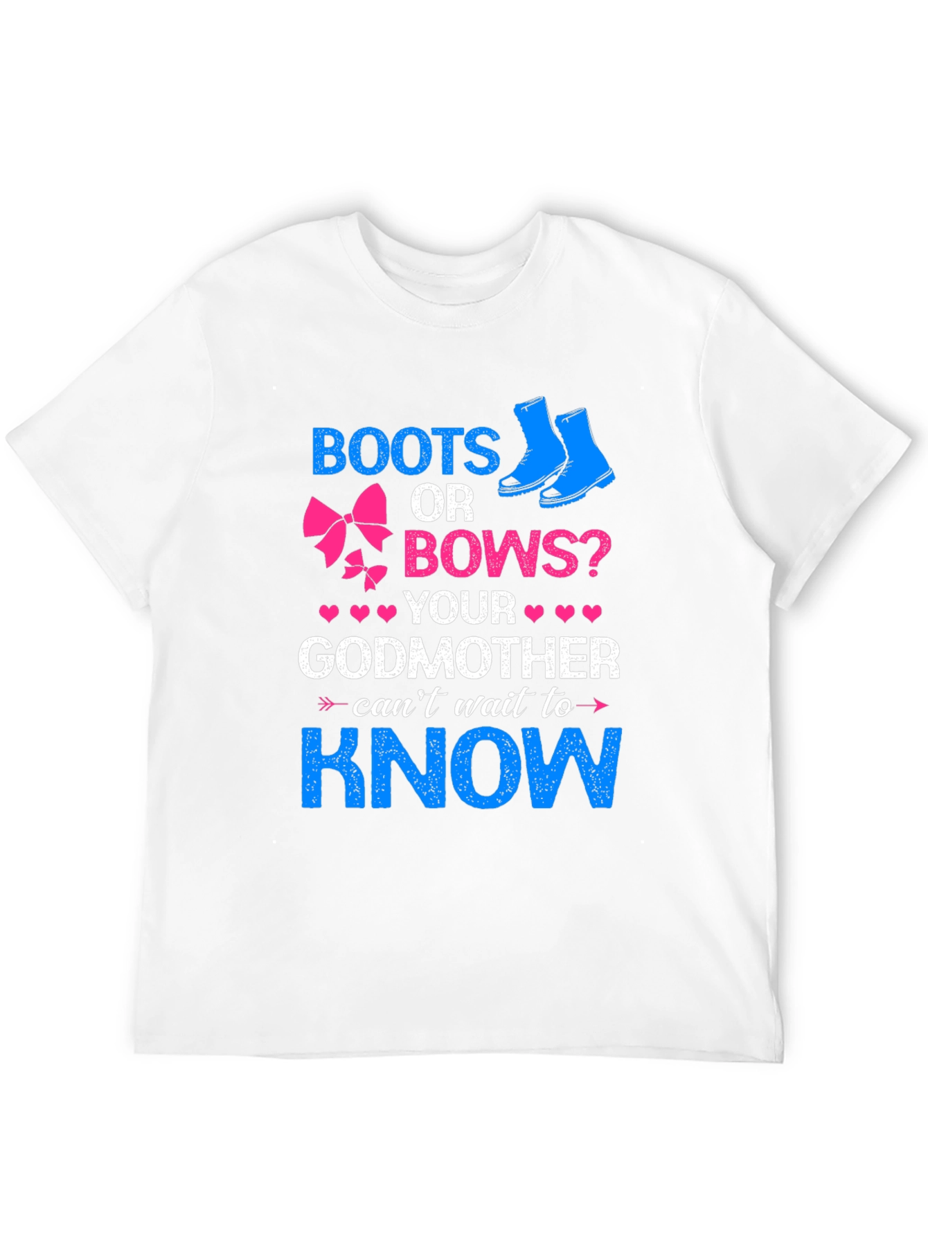 Boots or Bows Gender Reveal T-Shirt